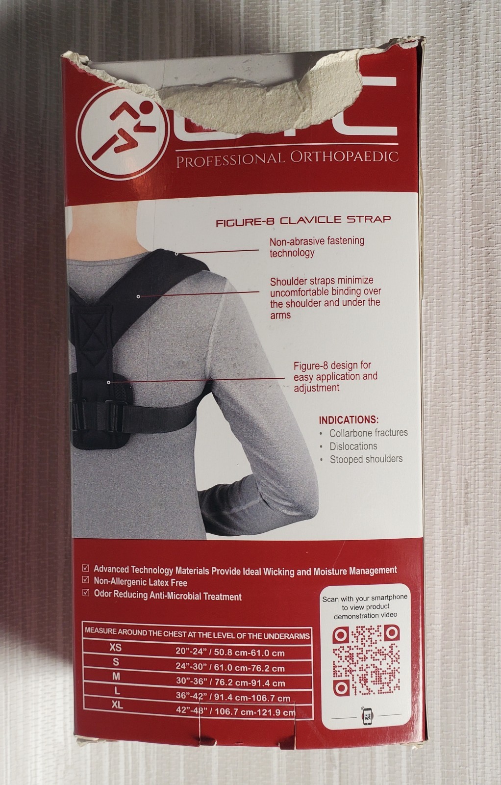OTC Professional Orthopedics Adjustable Figure 8 Clavical Posture Correct Unisex