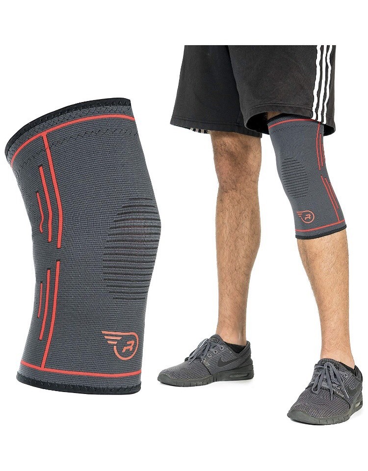 L Knee Compression Sleeve-Single Wrap Stabilizer Brace for Running,Weightlifting