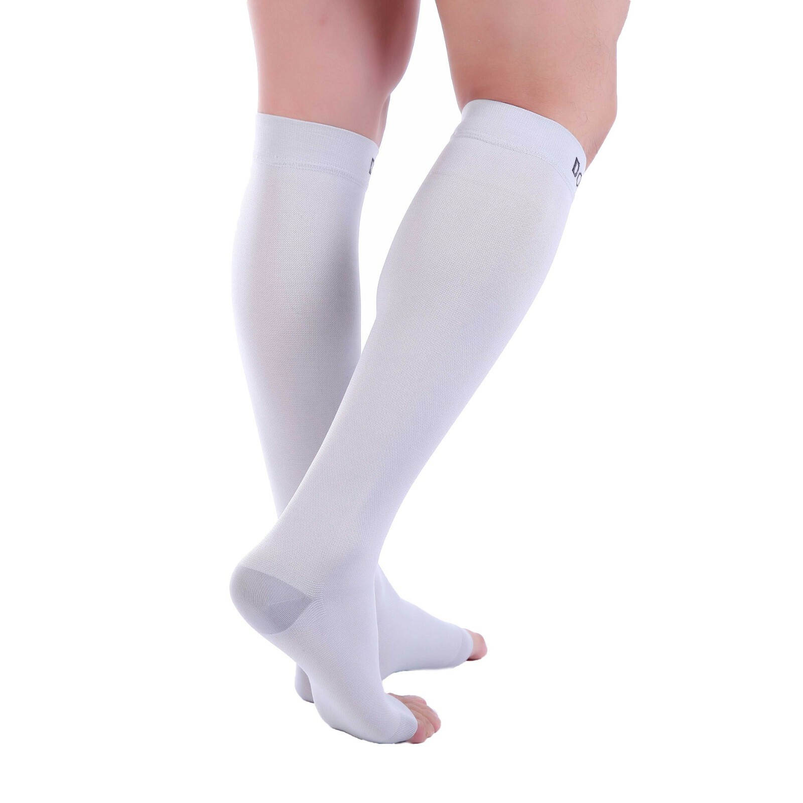 Doc Miller Open Toe Socks Compression Stockings 1520mmHg Sleeves Varicose Pain