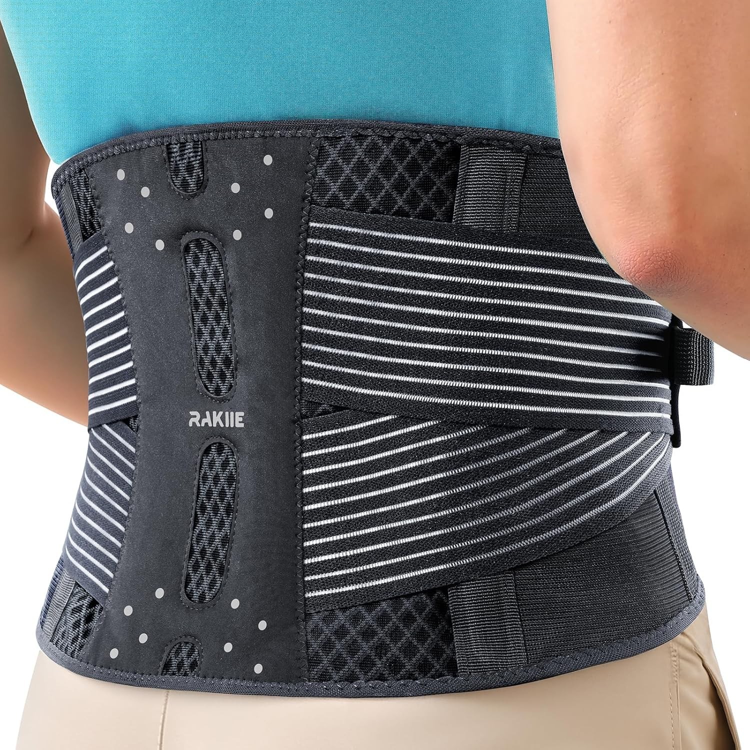 Slim Back Brace for Lower Back Pain Relief, Lightweight & Breathable Back Sup…