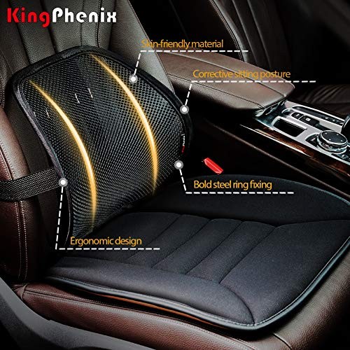 Lumbar Support (2 Pack) with Breathable Mesh, Suit for Car, Office Chair