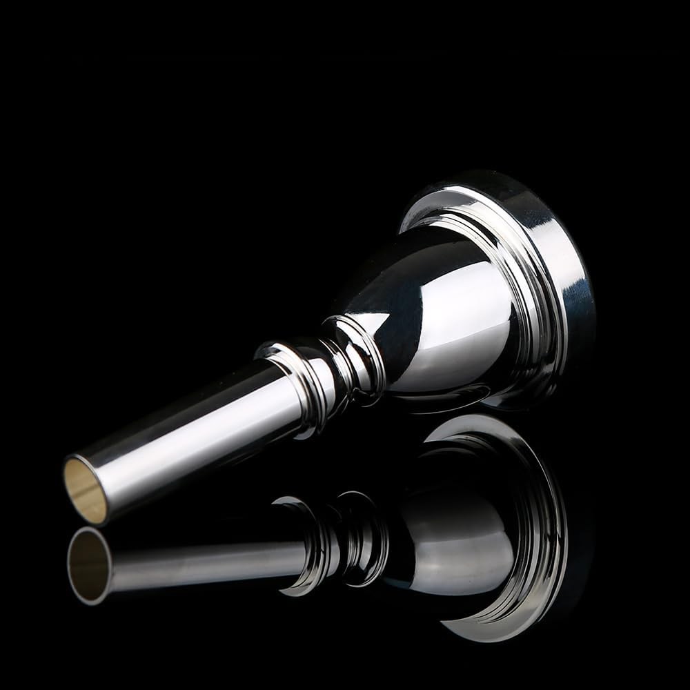 Standard Tuba Mouthpiece Silver Plated Fits Size 22