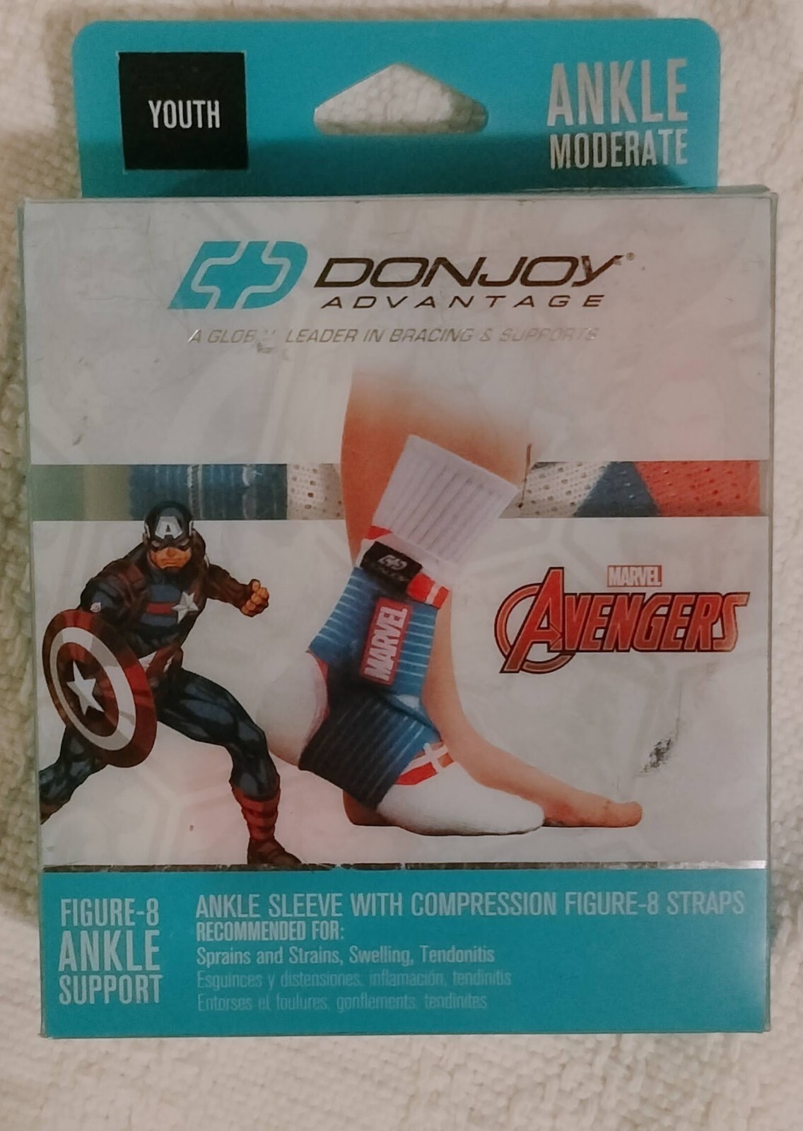 Marvel Avengers Ankle sleeve Youth Size Blue And Red New In Box