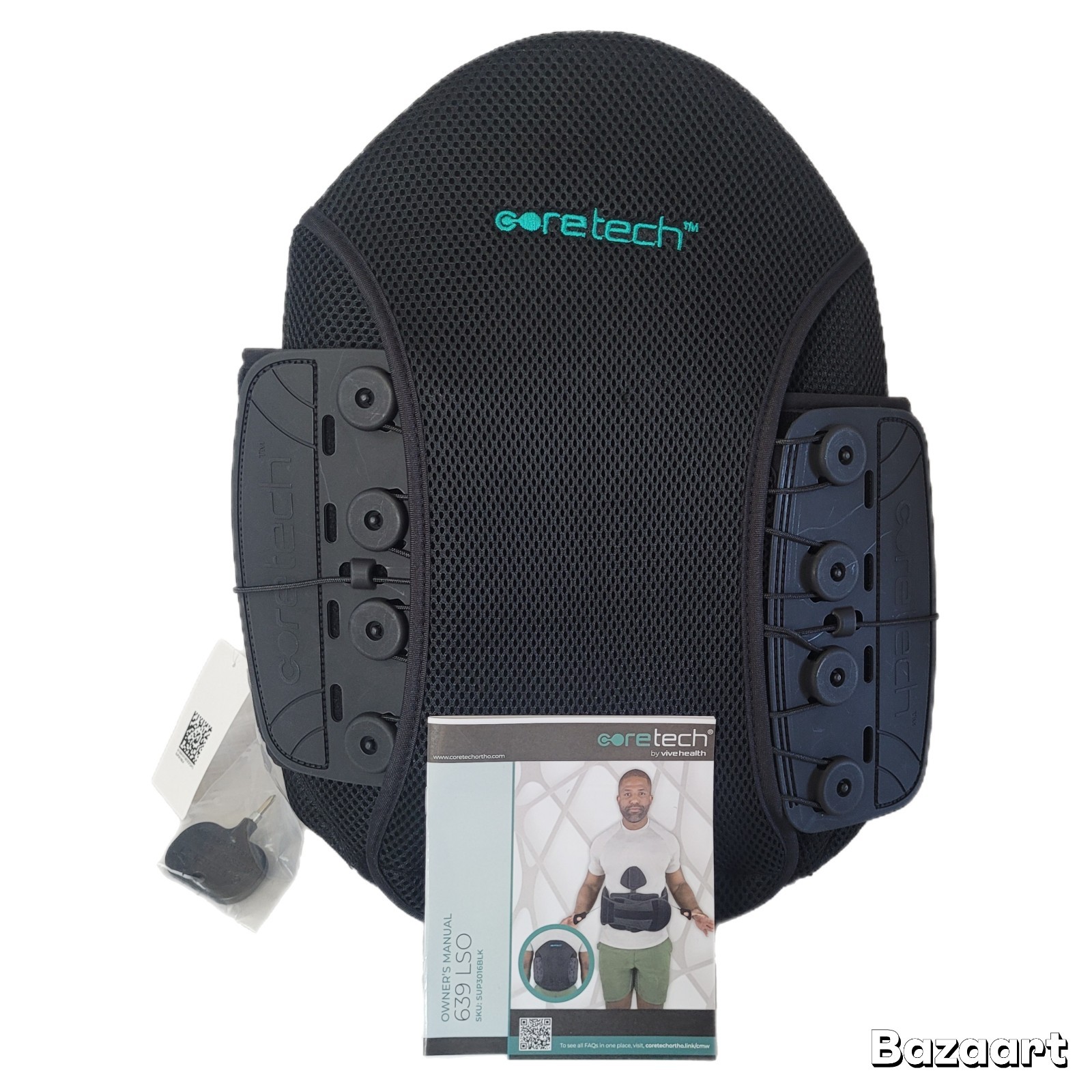 Coretech 639 Adjustable Back Brace for Lower Back Pain Relief (One Size) NEW!