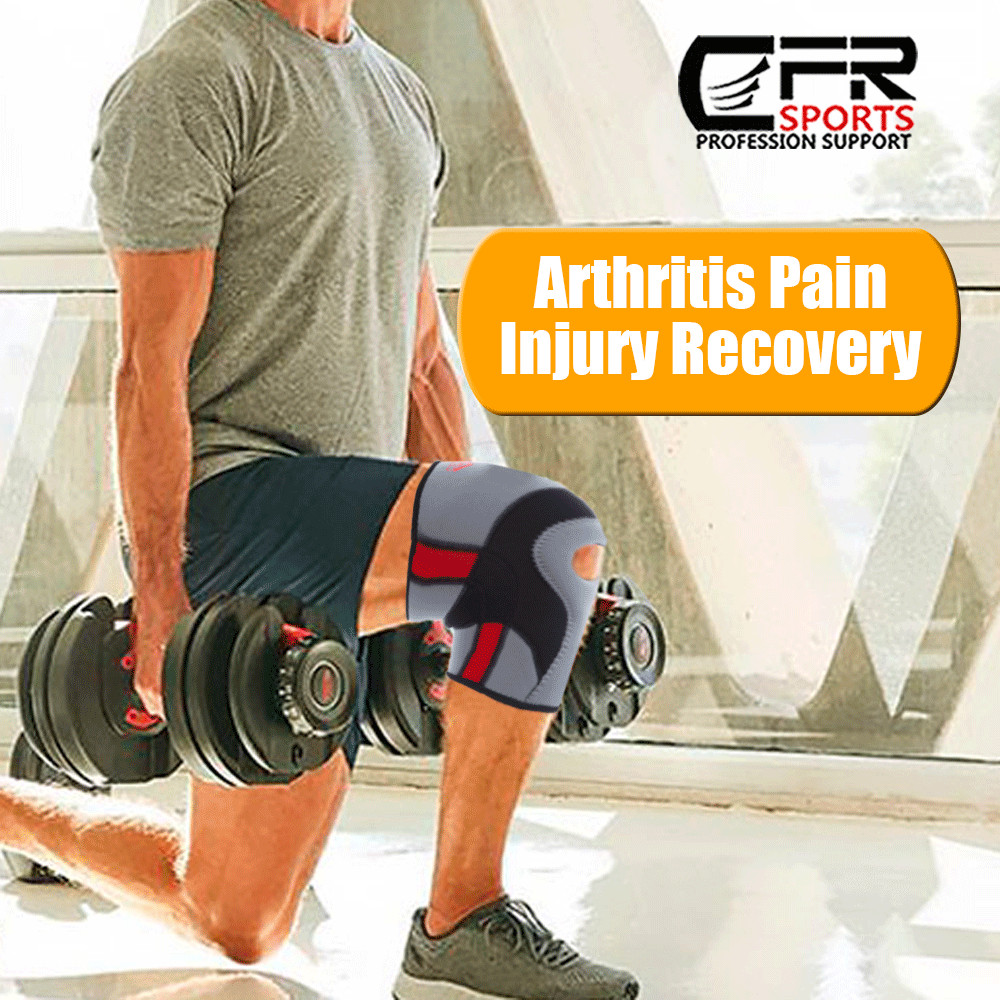 Knee Sleeve Compression Brace Support patella Sport Joint Pain Arthritis Wrap