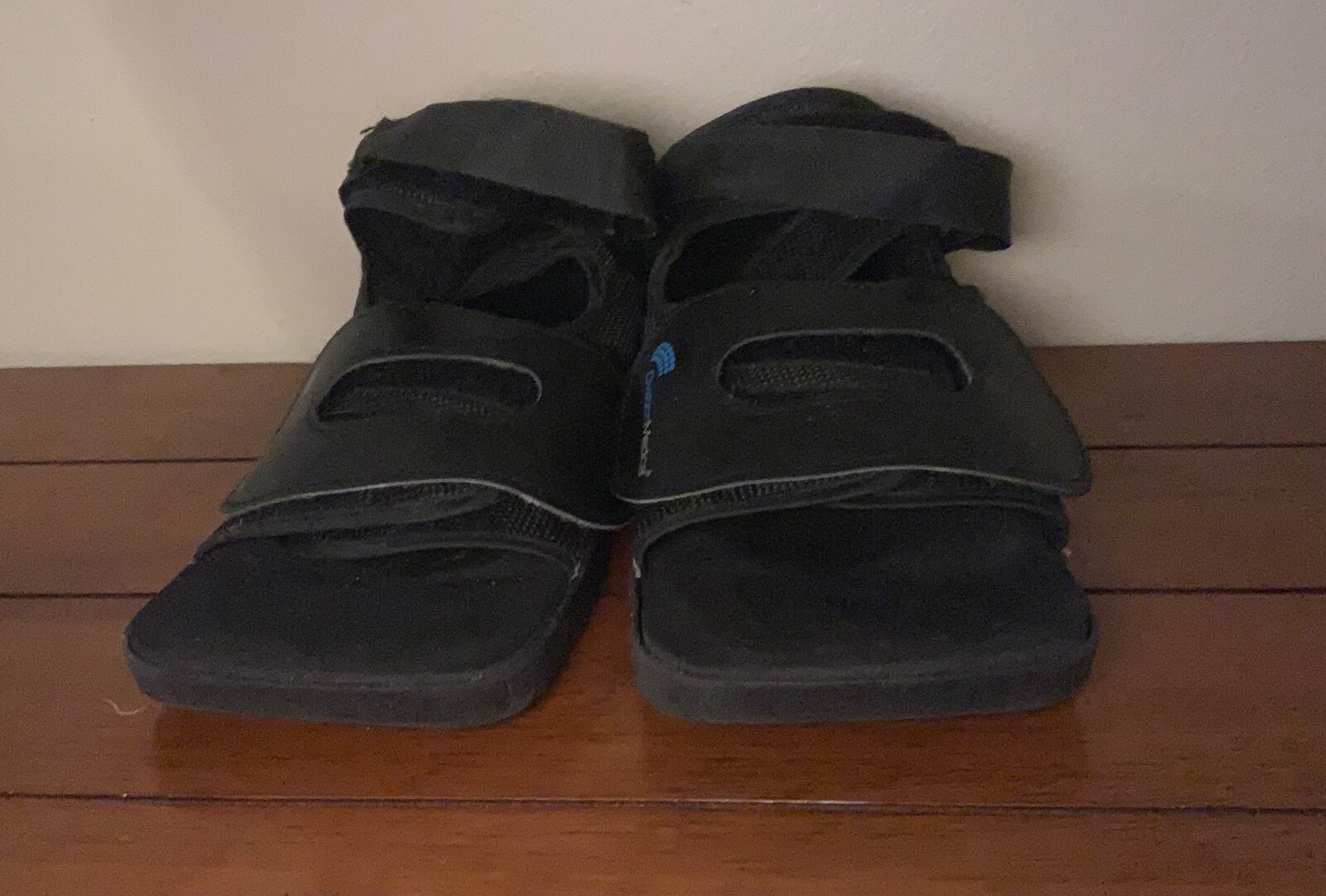 Pair of Ovation Medical Surgical Shoes Post-Op Square Toed Sandals