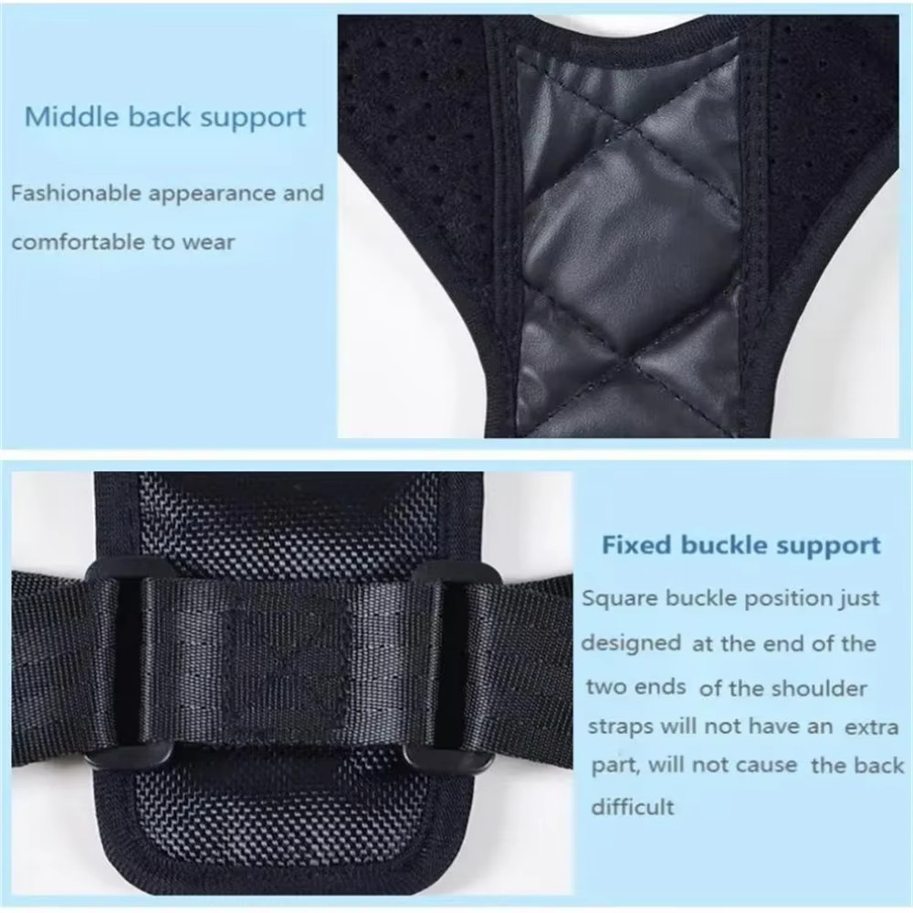 Adjustable Posture Corrector Back Support Brace Shoulder Belt for Men Women