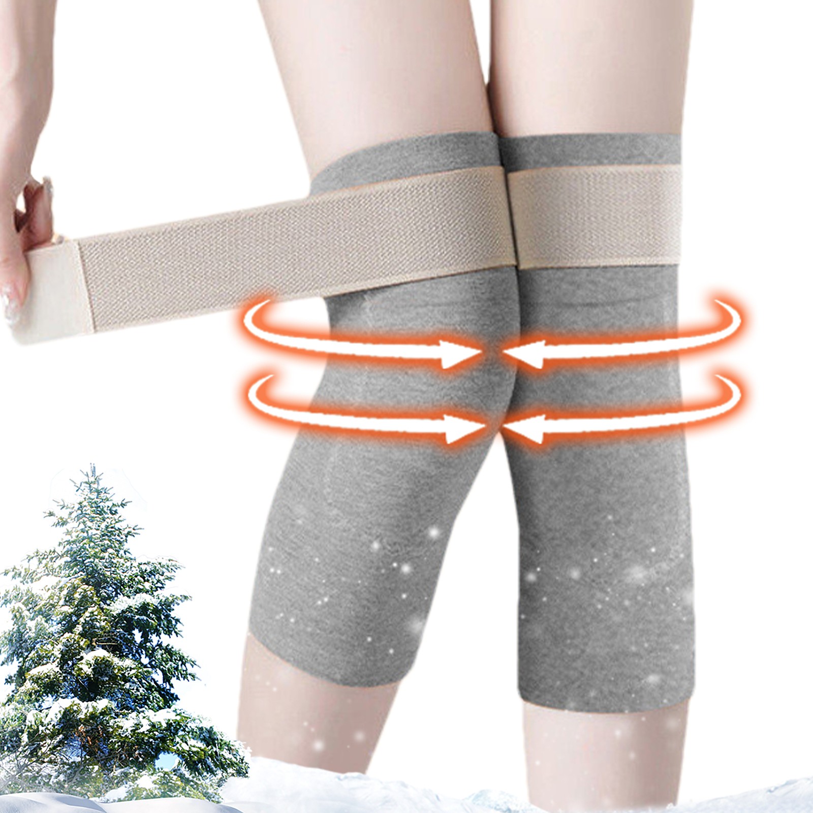 Winter Warm Knee Pads Women Men Elderly Cold Leg Kneepad Knee Support