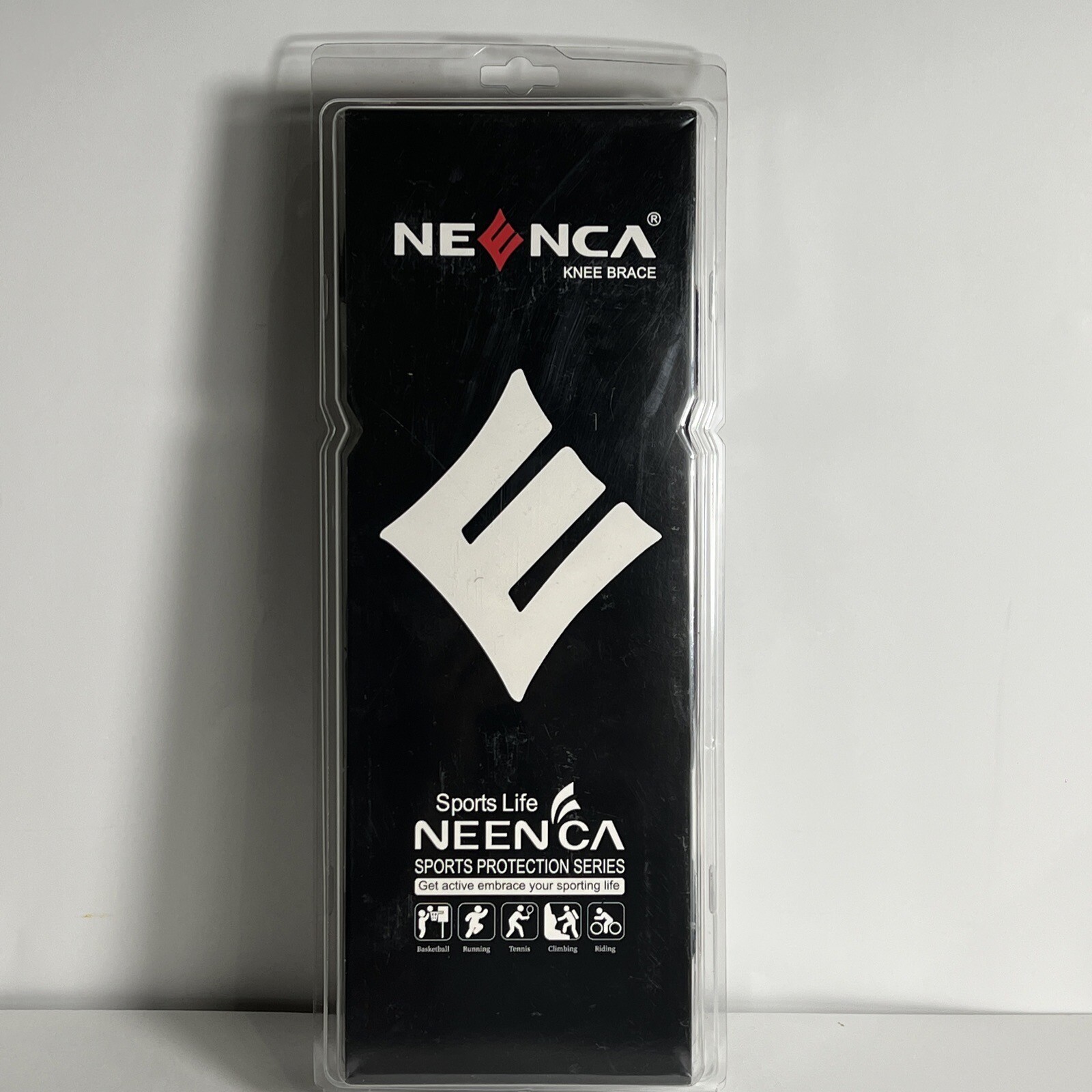 Neenca Knee Brace Black Size 2X Large AC-47 Hook Loop Adjustable XXL
