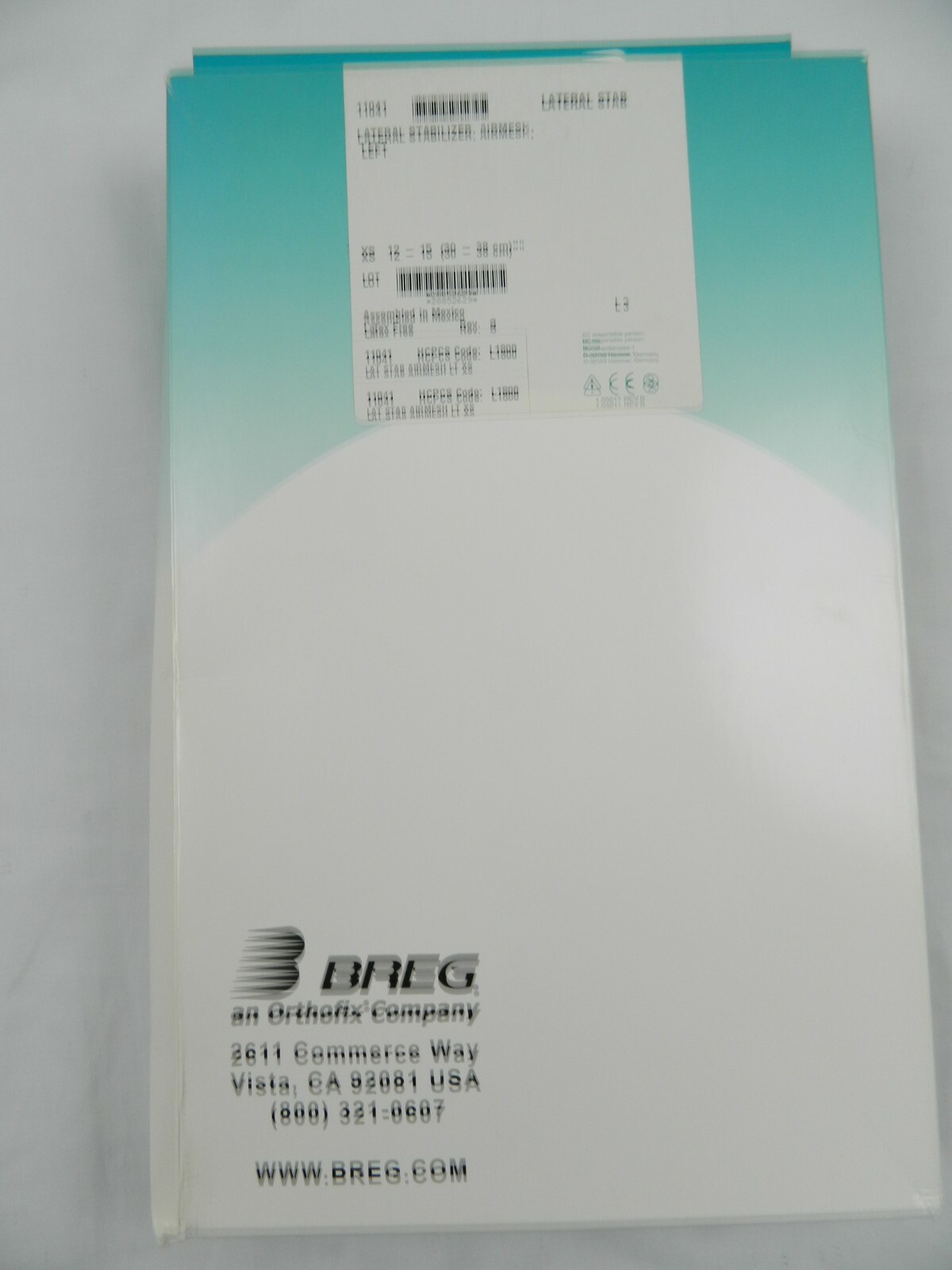 BREG 11041 X-SMALL XS LATERAL STABILIZER AIRMESH LEFT KNEE BRACE 12″ – 15″