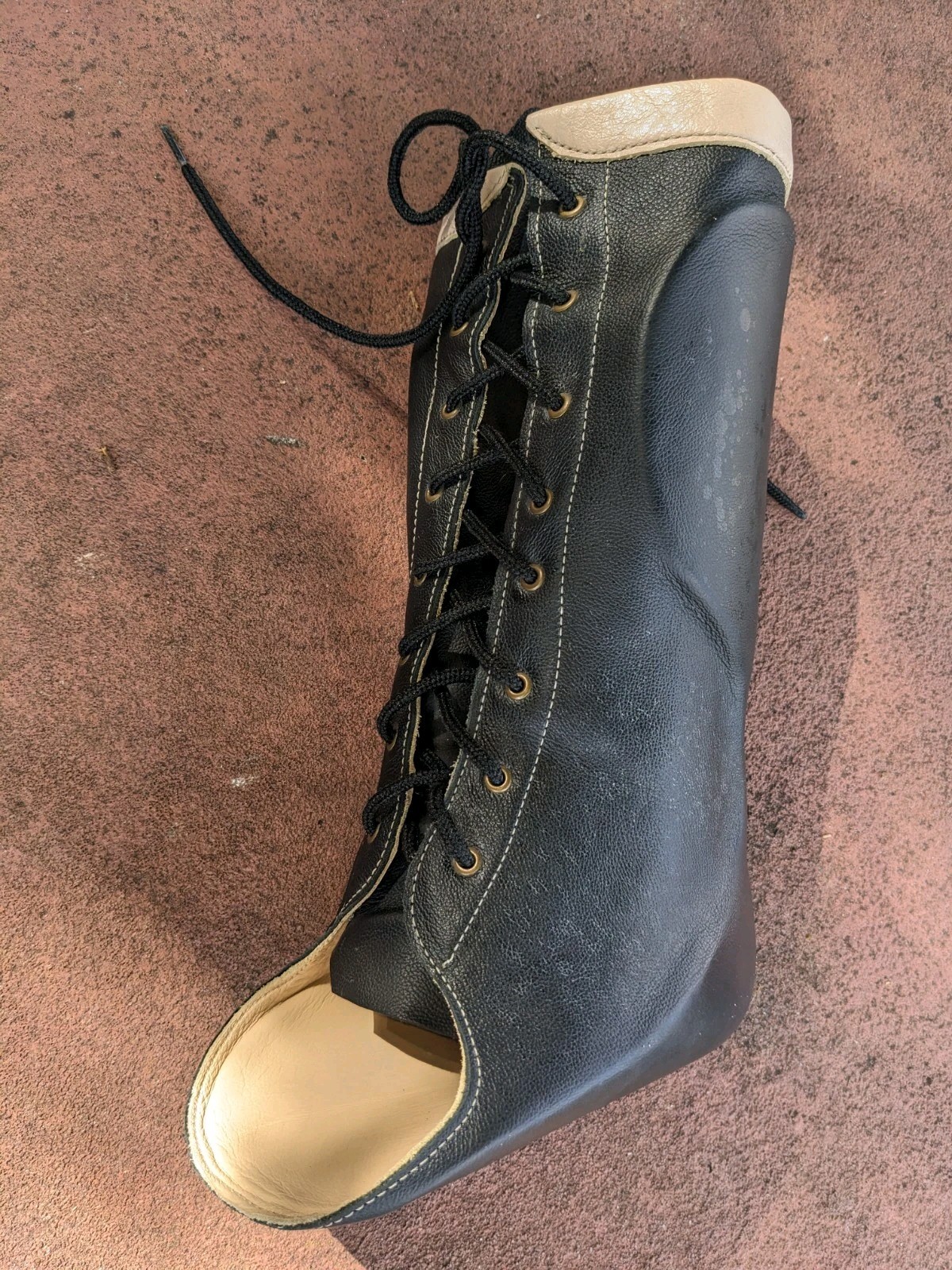 Stylish LEATHER AFO ORTHOPEDIC Boot left Foot Adult Unknown Brand.