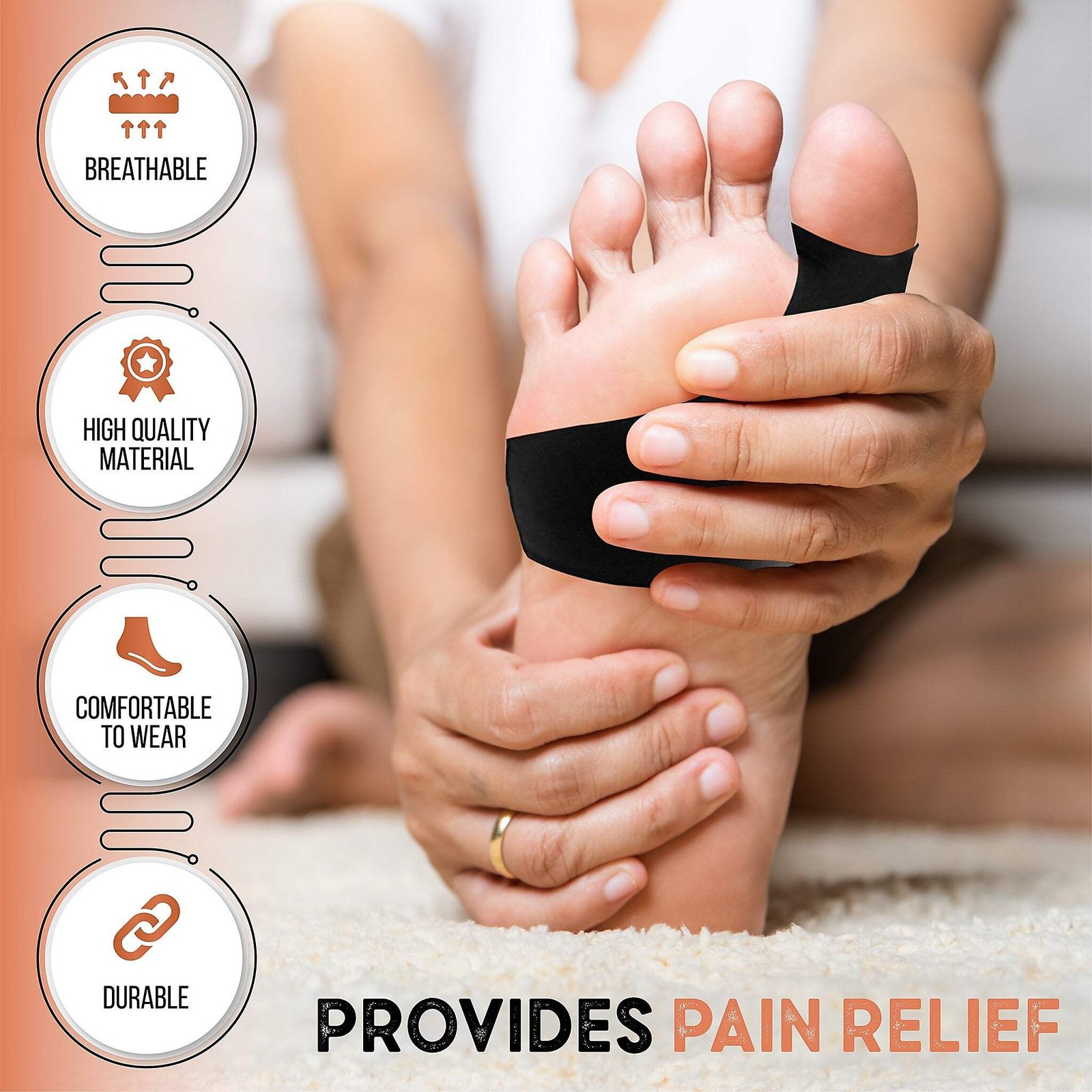Copper Joe Big Toe Bunion Corrector Sleeves Gel Pads Hallux Valgus Men Women