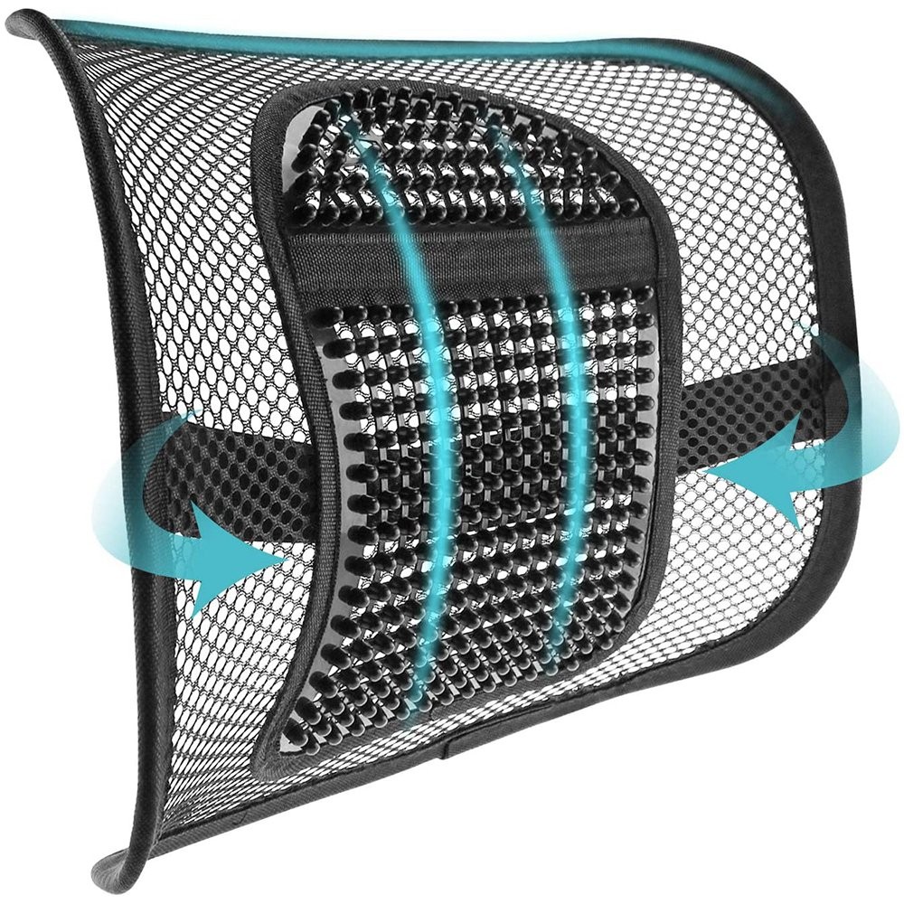 Mesh Back Support for Chair, Lumbar/Chair Back Support with Elastic3571