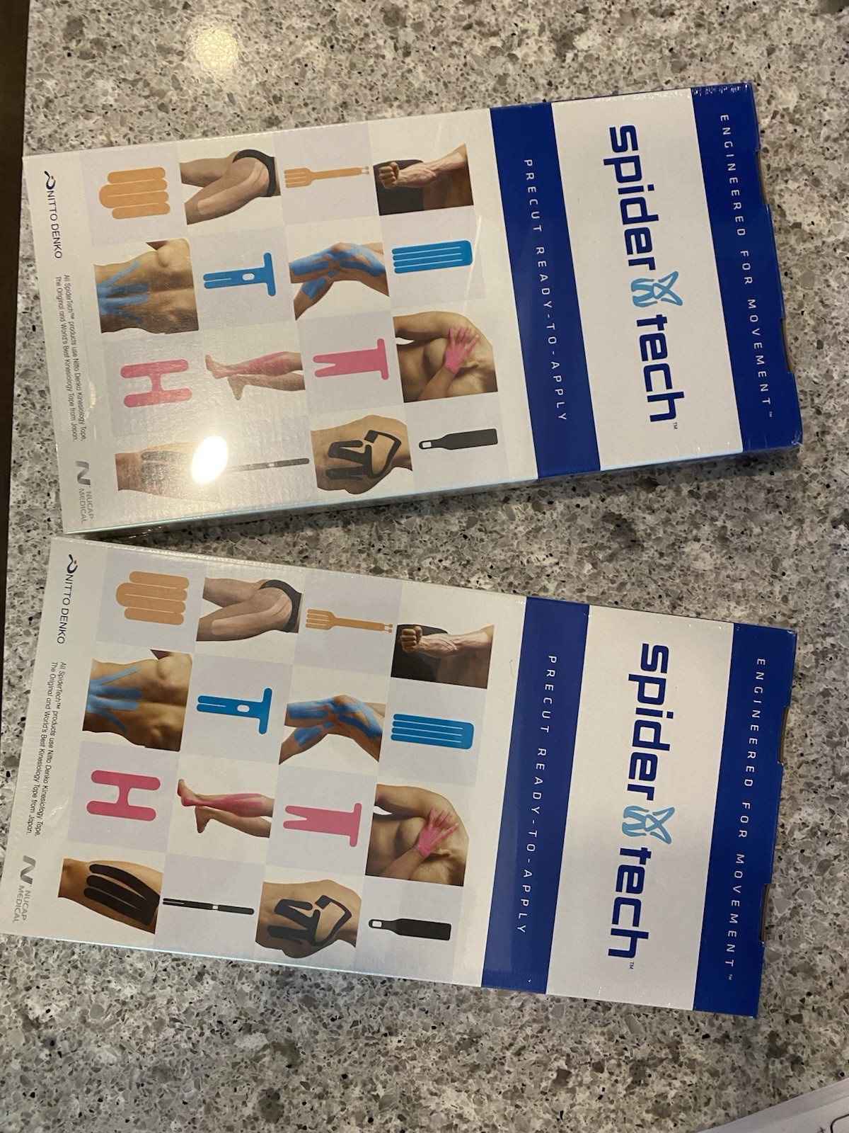 Spidertech Precut KT Tape Knee Brace