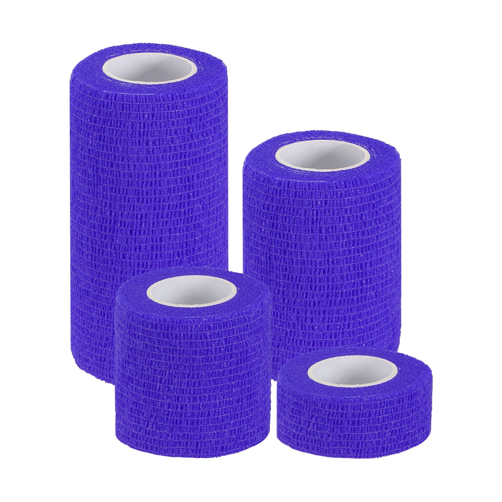 1″/2″/3″/4″ 4 Pcs 5 Yard Self Adhesive Bandage Wrap Self Tape Dark Blue