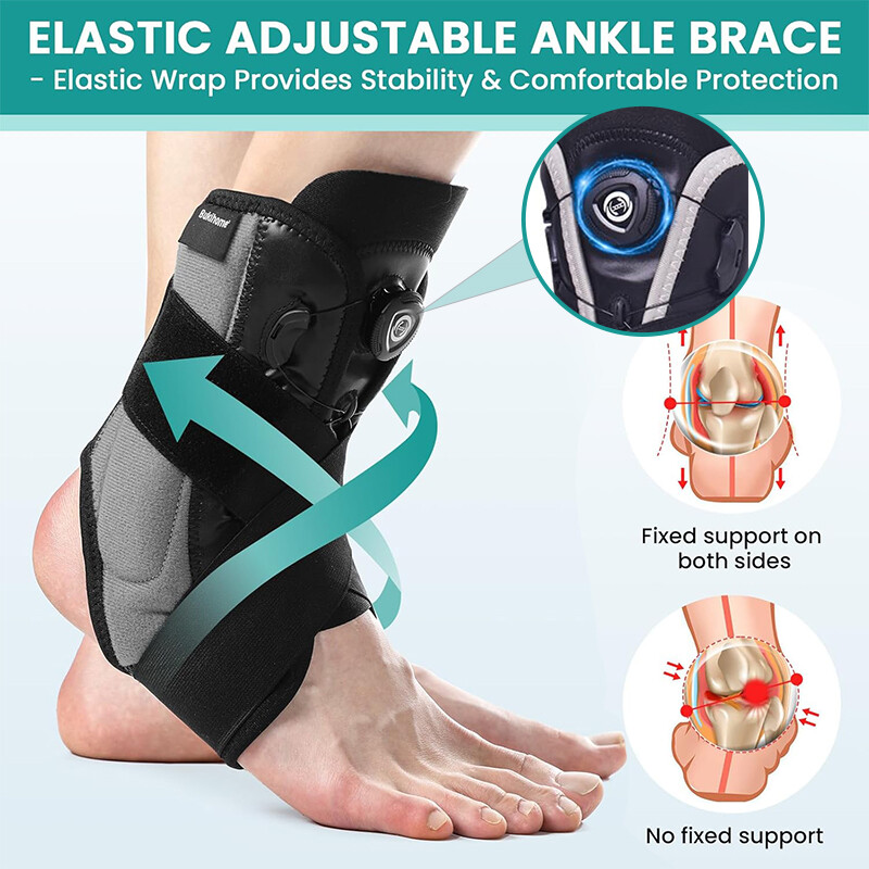 Ankle Support Brace for Men Women Adjustable Plantar Fasciitis Sports Fitness US