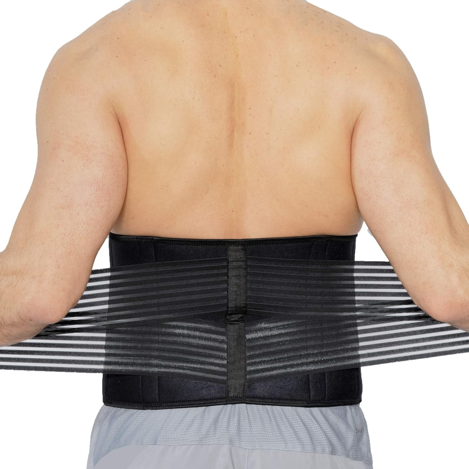 Neoprene Back Brace for Men or Women – Adjustable & Breathable Lumbar Support Be