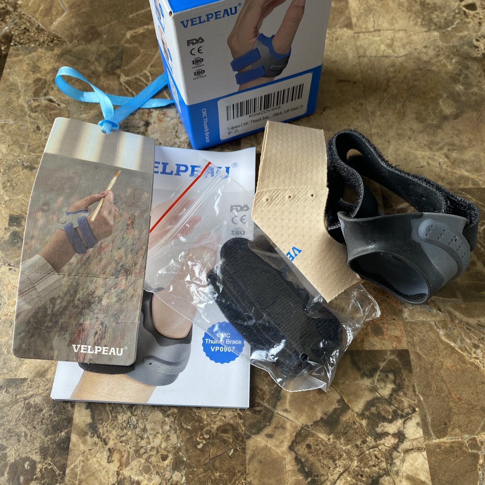 VELPEAU CMC Thumb Brace Joint Support Splint Without Limiting Hand Function