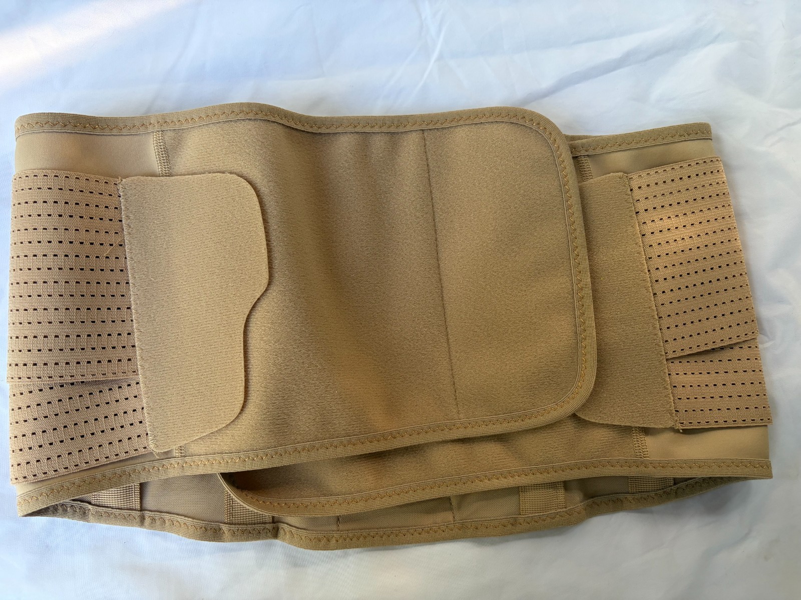 Copper Fit Targeted Compression Back Support Brace Large 42-44 Beige Adjustable