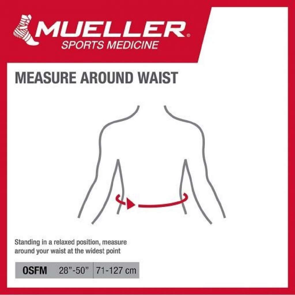 MLR Adjustable Back & Abdominal Support Black One Size