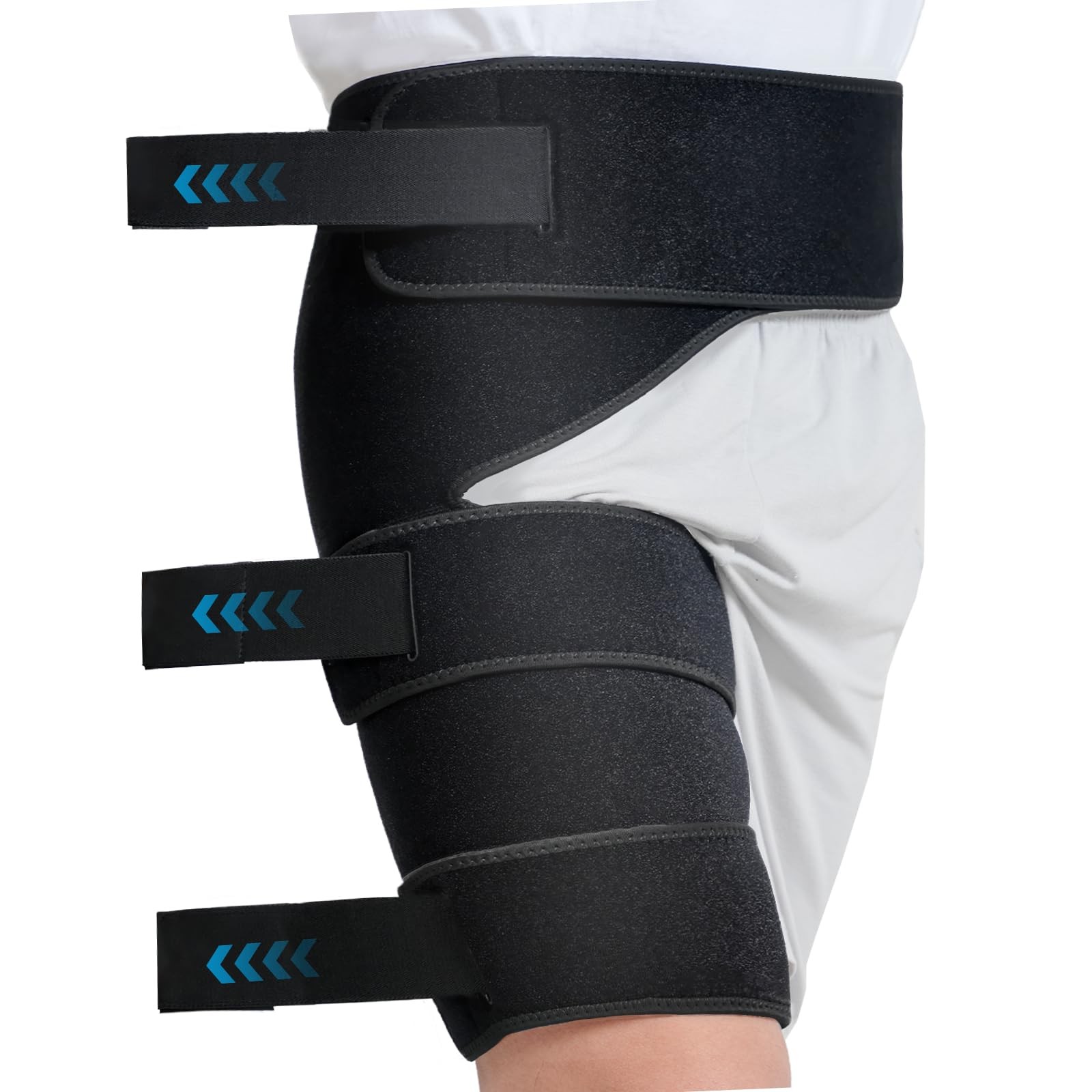 Adjustable Hip Brace, Groin & Hamstring Compression Wrap for Men Women, Thigh…