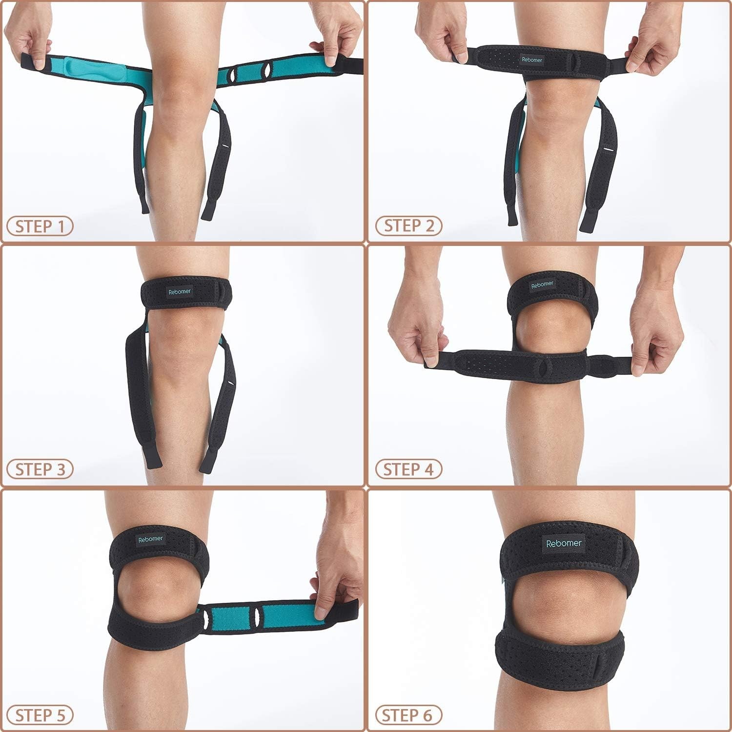 Ultimate Knee Pain Relief Strap – 3D Silicone Insert & Dual-Strap Adjustable Fit