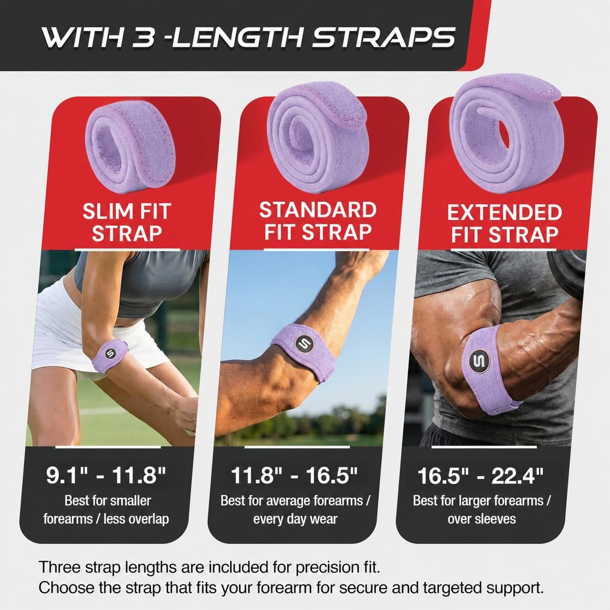 Sleeve Stars Tennis Elbow Brace for Men & Women Tendonitis Strap Golfers Support