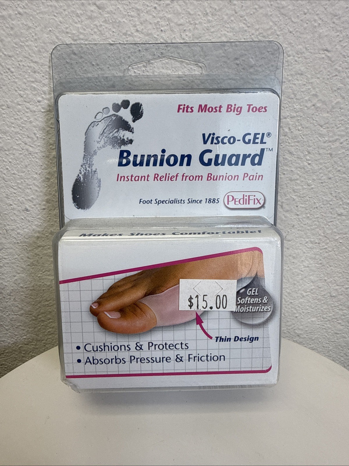 New Visco-Gel Bunion Guard Bunion Pain Relief PediFix Universal Size Big Toe