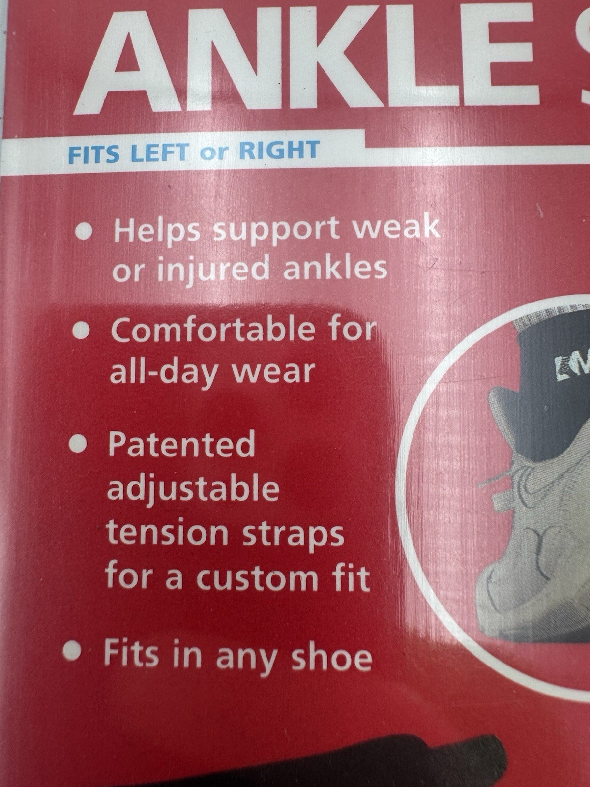 Mueller Sport Care One Size Adjustable Lace Up Maximum Support Ankle Brace NEW