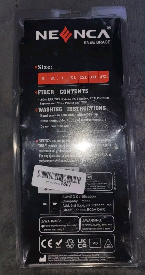 NEENCA HX-044 Professional Knee Brace for Knee Pain SIZE SMALL OPEN BOX SEE PICS