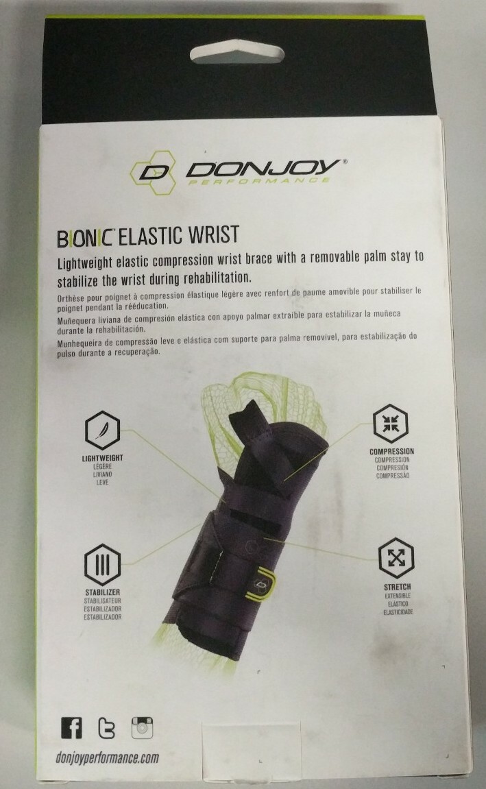 DonJoy Performance Compression Wrist Brace XS/S Right. Free Shipping