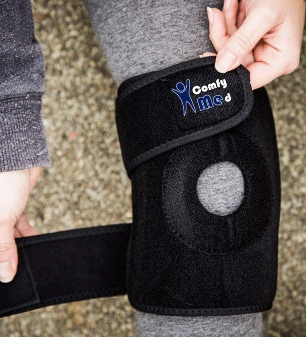 New ComfyMed® Premium Adjustable Knee Brace Compression Support Sleeve / CM-KB19