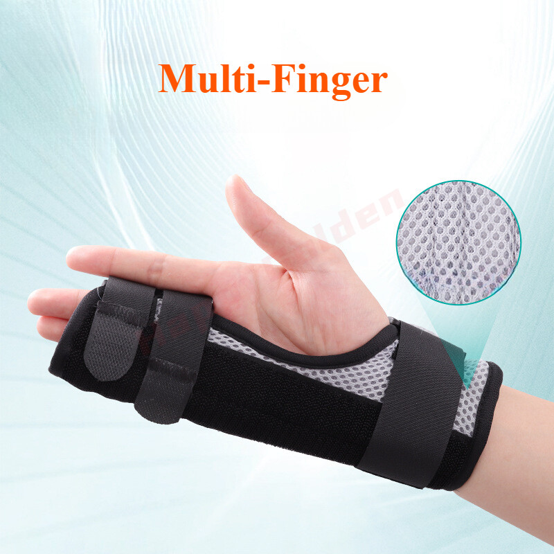 Breathable Comfort Finger Splint Dual-Finger Support Adjustable Left Right Hand