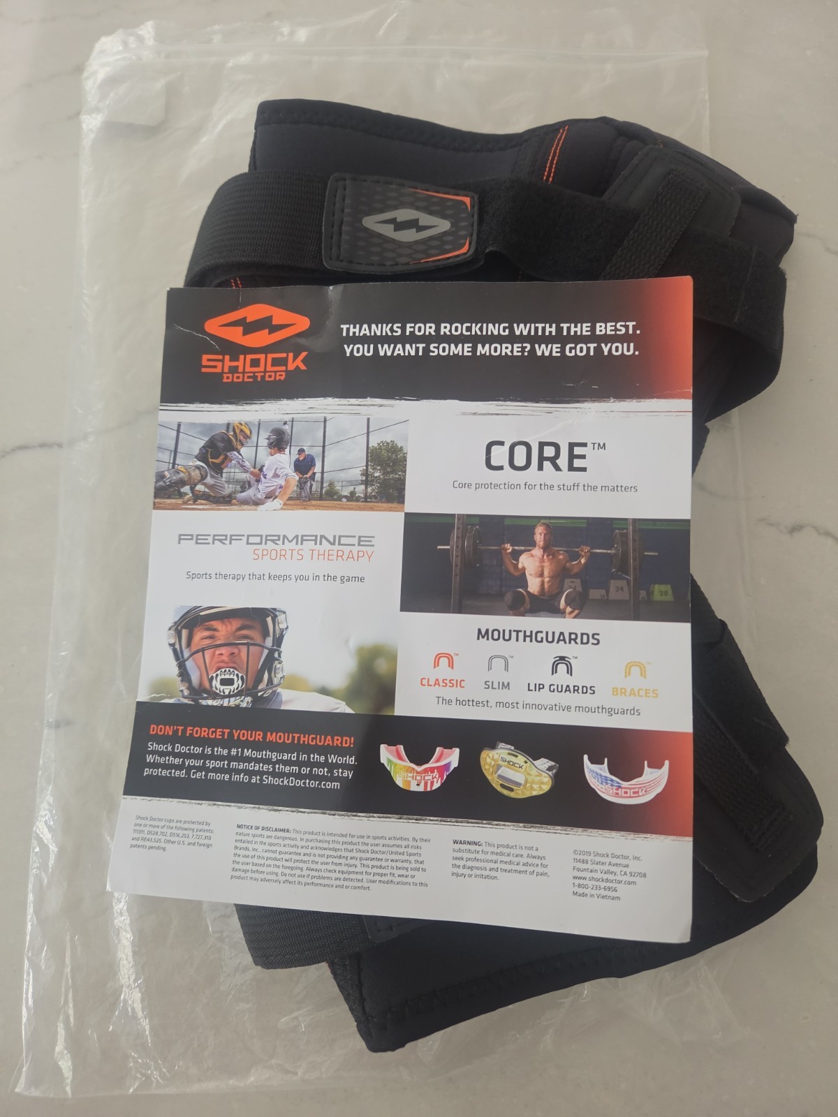 Shock Doctor 875 ultra knee brace with bilateral hinges, size XXlarge