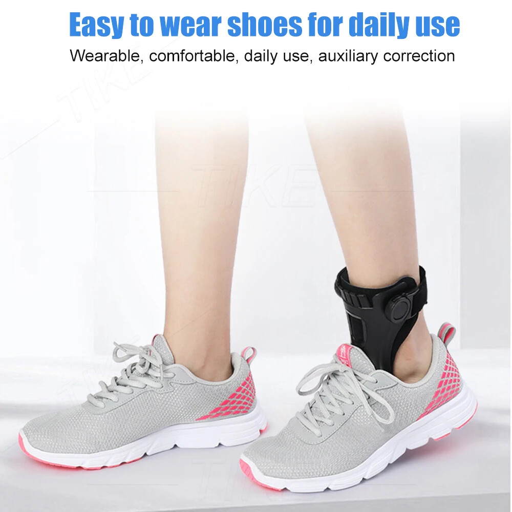 Adjustable Foot Droop Splint Brace Orthosis Ankle Varus & Valgus Fixed Strips US