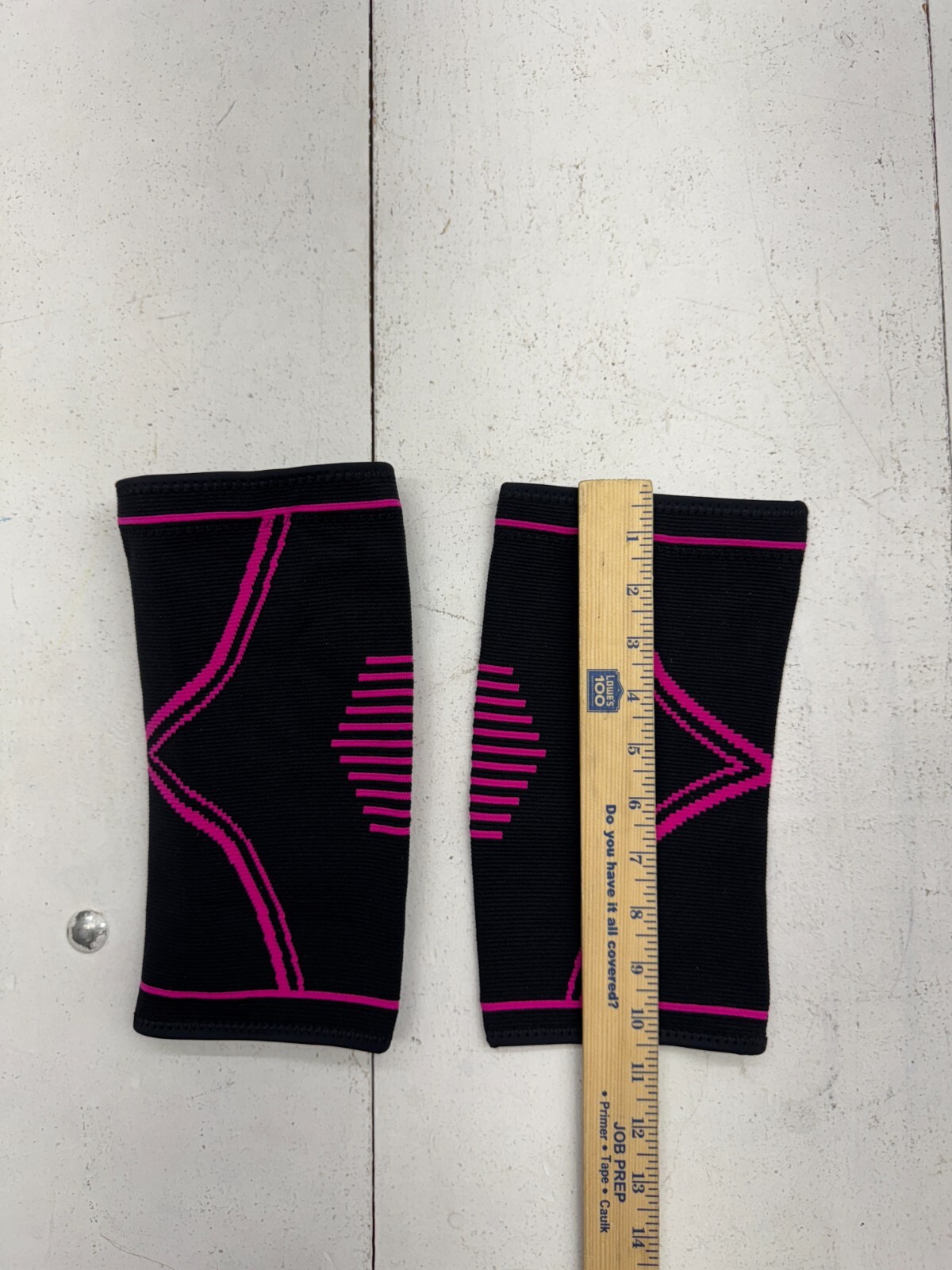 Phys Flex Black Pink Compression Knee Sleeves Adults Size Small