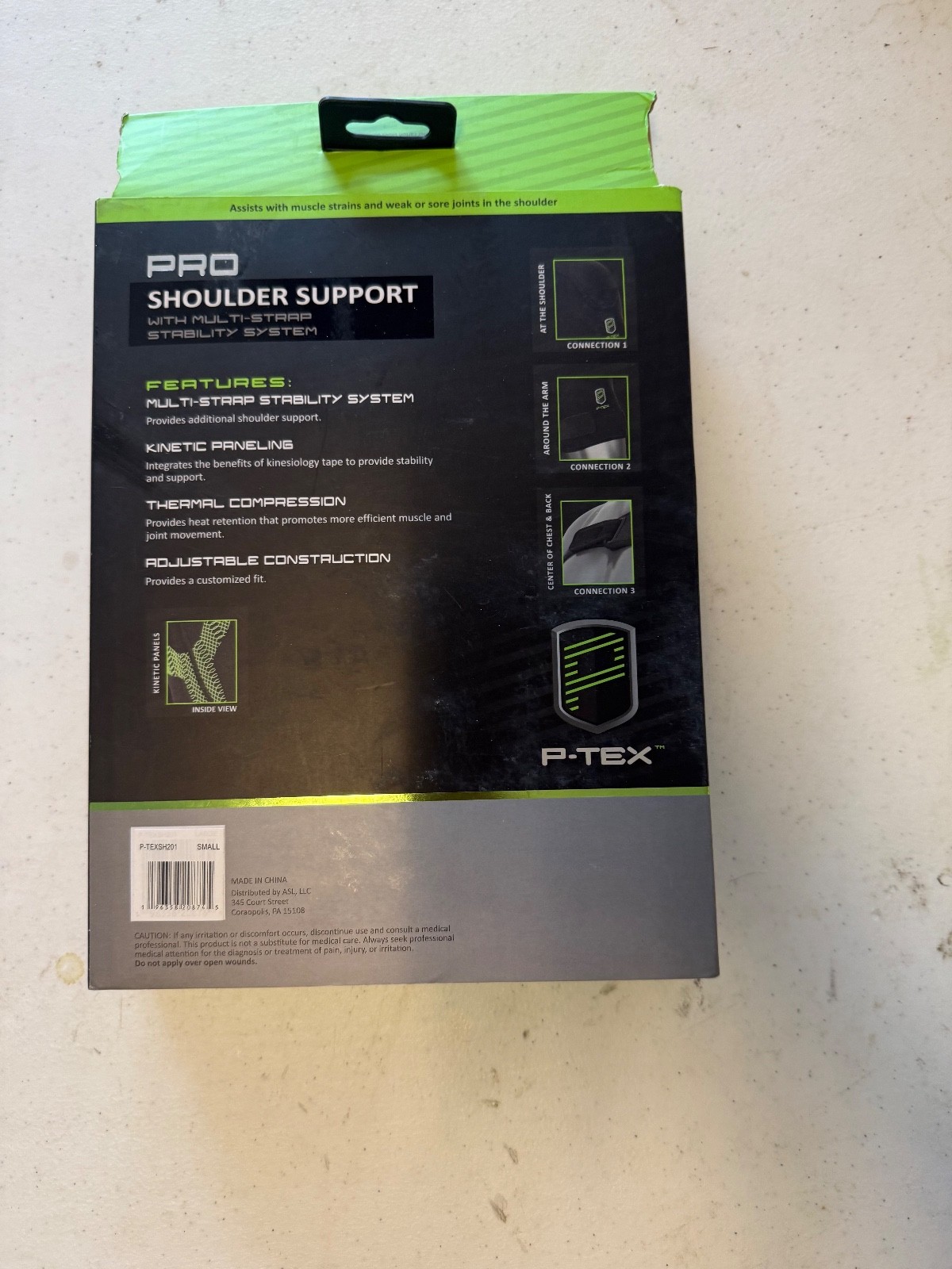 P-TEX Pro Shoulder Support Multi-Strap P-TEXSH201 Black Multiple Sizes Brand New