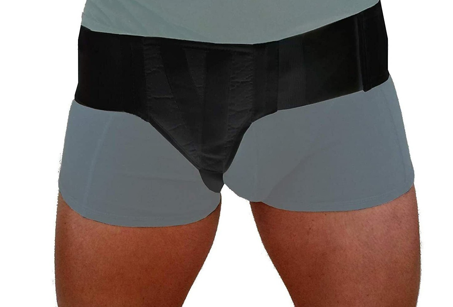 Hernia Support Belt One Truss Pads Adjustable Elastic Left Side