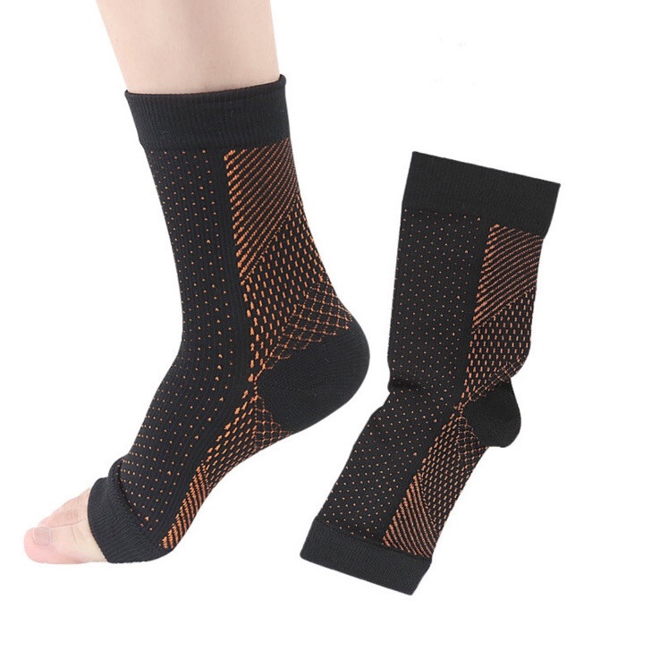 Compression Ankle Sleeve foot Support socks plantar pain relief valgus heel US
