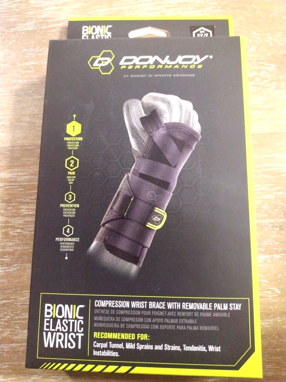 DonJoy Performance Bionic Elastic Wrist Small XS/S Right – Rehab Pain Relief