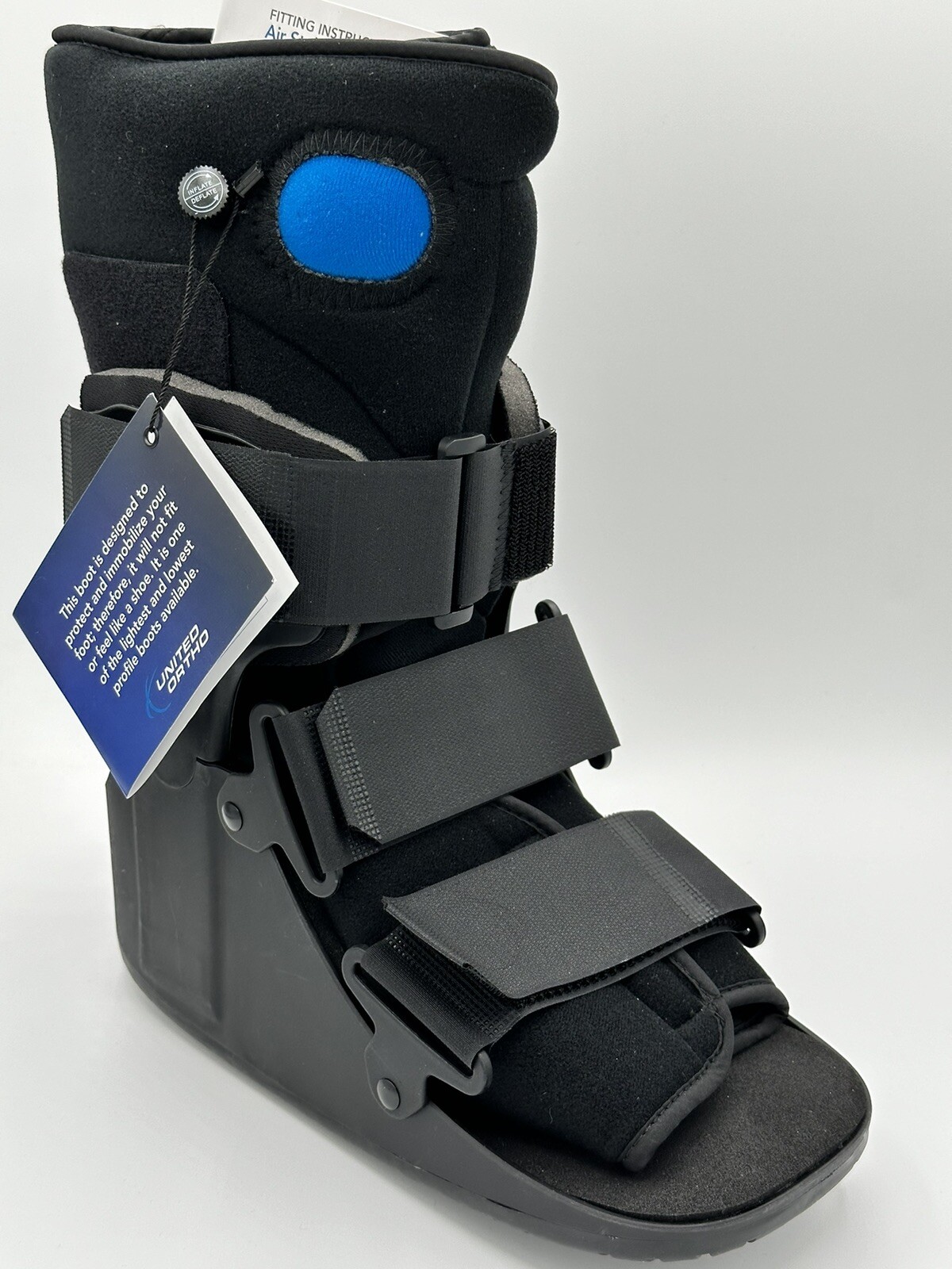 NEW United Ortho USA14115 Short Air Cam Walker Fracture Boot, Small, Black