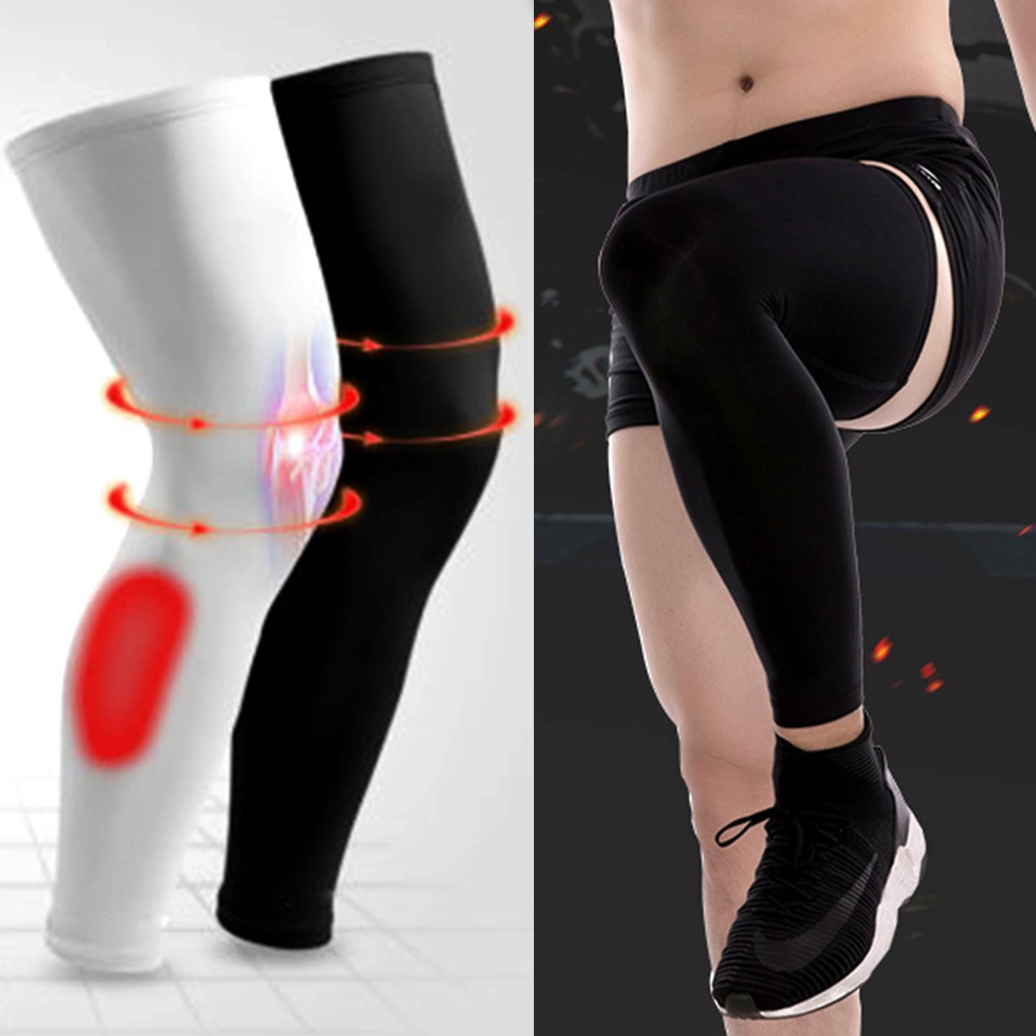 Compression Socks Knee High Support Stockings Leg Thigh Sleeve For Men Women CFR