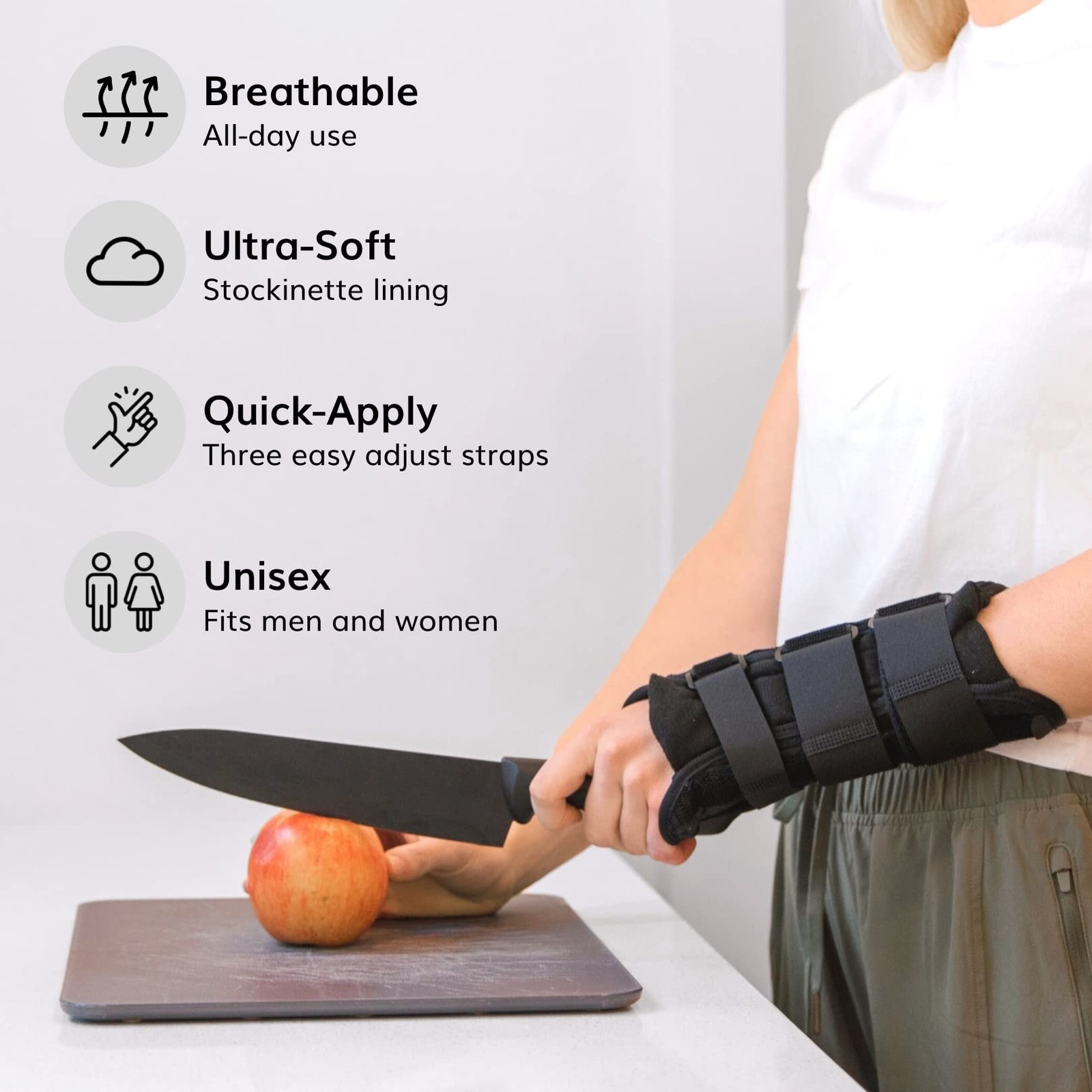 Wrist Splint Compression Brace – Volar Design for Carpal Tunnel, Fractures