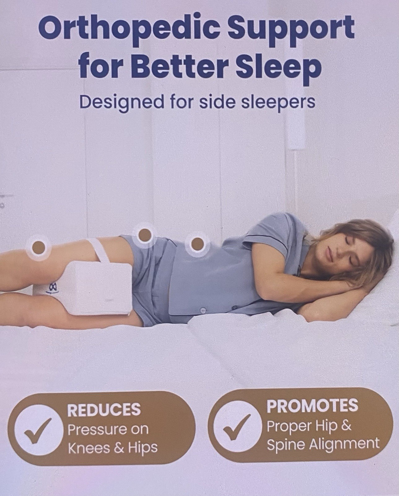 New! Leg Pillow Between Thigh Back Hip Joint Pain Relief Orthopedic Sciatica