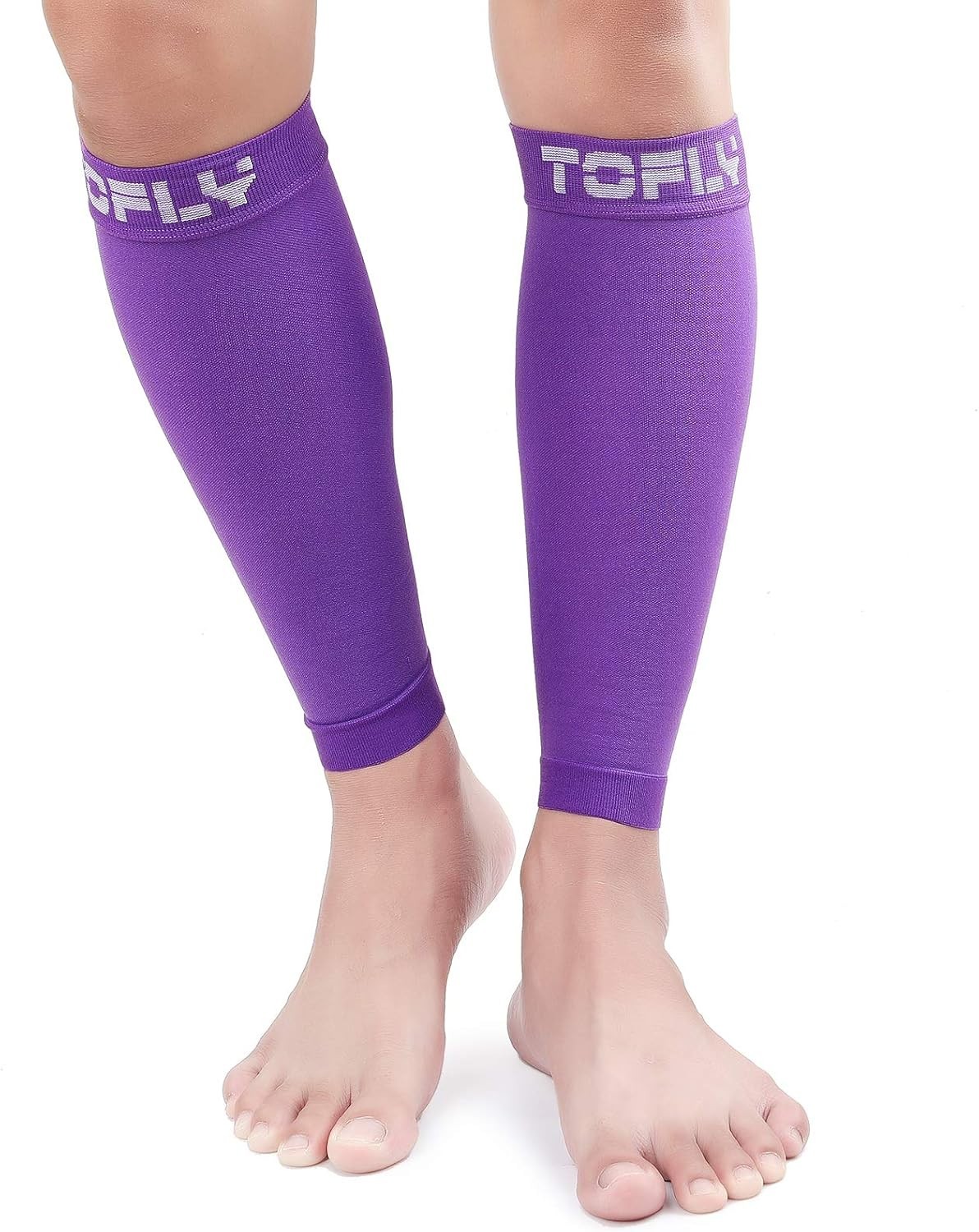 Lightweight Footless Compression Sleeves – 20-30mmHg for Swelling & Shin Splints