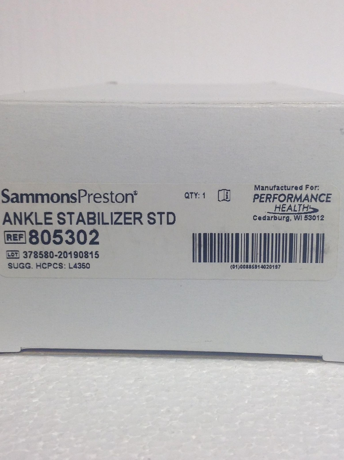 Lot of 12 NEW Sammons Preston 805302 Ankle Stabilizer STD Regular FREE SHIPPING