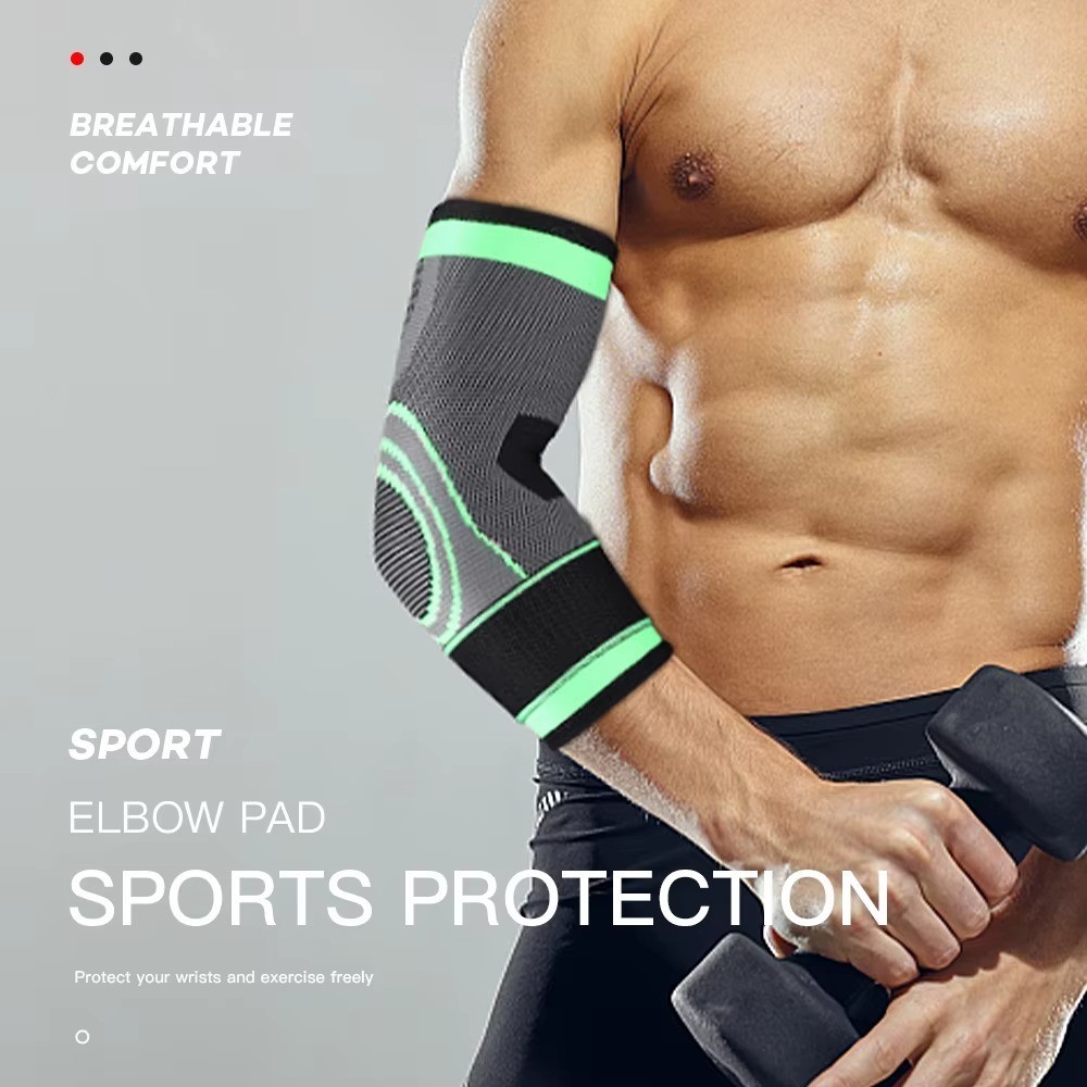 Elbow Brace Support Compression Sleeve Gym Tennis Sports Arm Protector 1PC