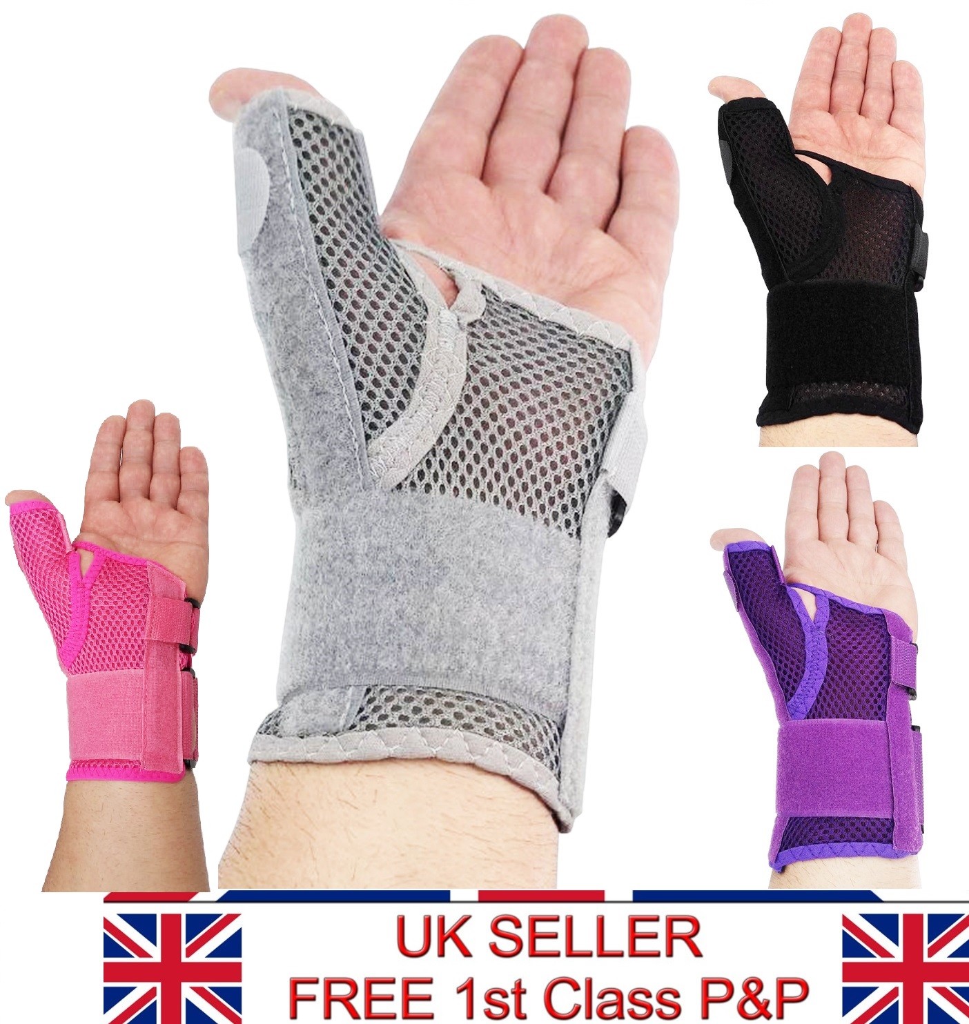 LTG PRO® Thumb & Wrist Support Breathable Mesh Brace Splint Arthritis Stabiliser