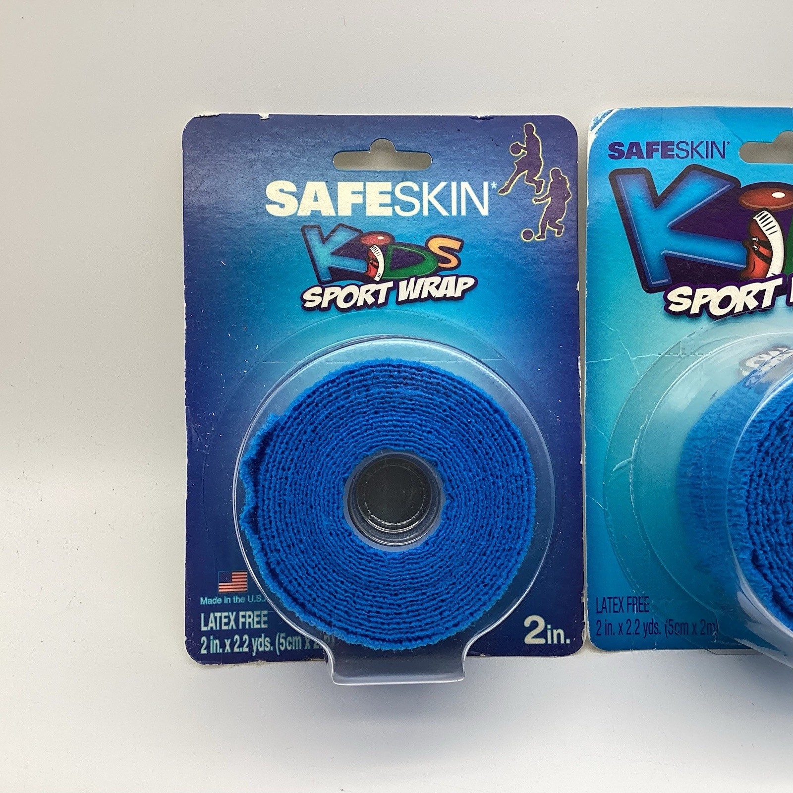 New SafeSkin Kids Sport Wrap Latex Free 2 rolls 2 Inch By 2.2 yds per roll NIP