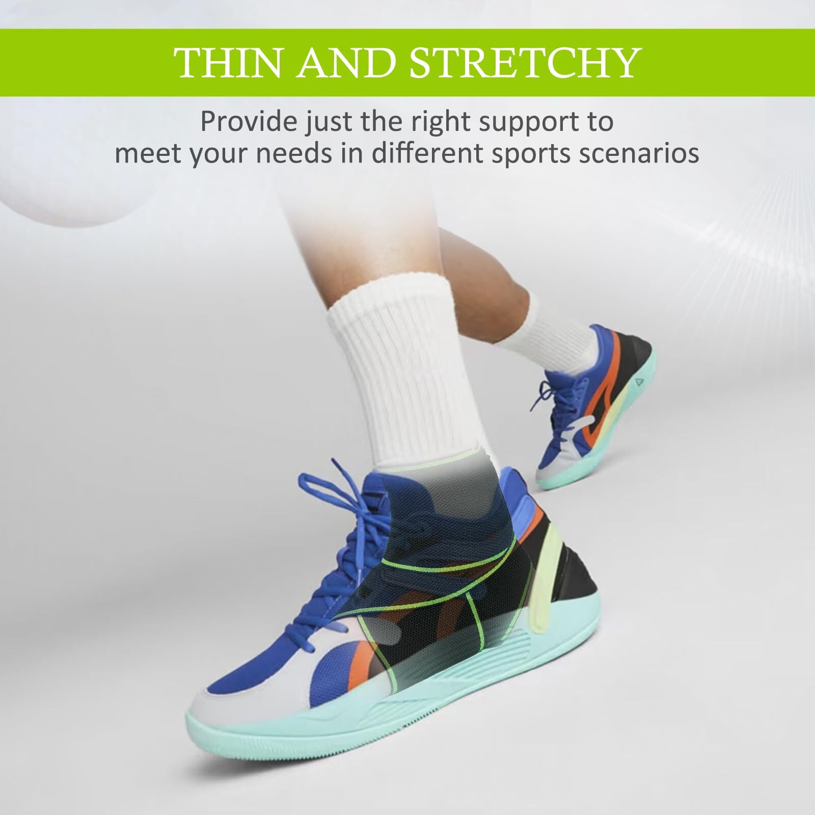 Ankle Brace Sprained Ankle Adjustable Compression Wrap Achilles Plantar Relief